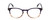 Front View of Ernest Hemingway H4873 Designer Bi-Focal Prescription Rx Eyeglasses in Navy Blue Fade Unisex Cateye Full Rim Acetate 51 mm