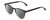 Profile View of Ernest Hemingway H4873 Designer Polarized Reading Sunglasses with Custom Cut Powered Smoke Grey Lenses in Navy Blue Fade Unisex Cateye Full Rim Acetate 51 mm