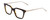 Profile View of Ernest Hemingway H4875 Designer Bi-Focal Prescription Rx Eyeglasses in Gloss Black Amber Brown Tortoise Havana Layered/Patterned Gold Accent Unisex Cateye Full Rim Acetate 48 mm