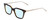 Profile View of Ernest Hemingway H4875 Designer Blue Light Blocking Eyeglasses in Gloss Black Amber Brown Tortoise Havana Layered/Patterned Gold Accent Unisex Cateye Full Rim Acetate 48 mm