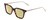 Profile View of Ernest Hemingway H4875 Designer Polarized Reading Sunglasses with Custom Cut Powered Sun Flower Yellow Lenses in Gloss Auburn Brown Tortoise Havana/Patterned Gold Accent Unisex Cateye Full Rim Acetate 48 mm