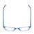 Top View of Ernest Hemingway H4876 Designer Reading Eye Glasses with Custom Cut Powered Lenses in Shiny Blue Crystal/Silver Accents Unisex Cateye Full Rim Acetate 53 mm