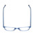 Top View of Ernest Hemingway H4876 Designer Single Vision Prescription Rx Eyeglasses in Shiny Blue Crystal/Silver Accents Unisex Cateye Full Rim Acetate 53 mm
