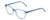 Profile View of Ernest Hemingway H4876 Designer Bi-Focal Prescription Rx Eyeglasses in Shiny Blue Crystal/Silver Accents Unisex Cateye Full Rim Acetate 53 mm