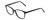 Profile View of Ernest Hemingway H4876 Designer Reading Eye Glasses with Custom Cut Powered Lenses in Gloss Black/Silver Accents Unisex Cateye Full Rim Acetate 53 mm