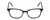 Front View of Ernest Hemingway H4876 Designer Reading Eye Glasses with Custom Cut Powered Lenses in Gloss Black/Silver Accents Unisex Cateye Full Rim Acetate 53 mm