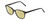 Profile View of Ernest Hemingway H4876 Designer Polarized Reading Sunglasses with Custom Cut Powered Sun Flower Yellow Lenses in Gloss Black/Silver Accents Unisex Cateye Full Rim Acetate 53 mm