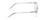 Side View of Ernest Hemingway 4876 Unisex Cateye Eyeglasses Clear Crystal/Silver Accents 53mm