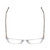 Top View of Ernest Hemingway 4876 Unisex Cateye Eyeglasses Clear Crystal/Silver Accents 53mm