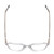Top View of Ernest Hemingway H4872 Designer Reading Eye Glasses with Custom Cut Powered Lenses in Clear Crystal/Silver Glitter Accent Unisex Square Full Rim Acetate 50 mm