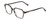 Profile View of Ernest Hemingway H4872 Designer Reading Eye Glasses with Custom Cut Powered Lenses in Smoke Grey Crystal Tortoise Havana/Silver Accent Unisex Square Full Rim Acetate 50 mm