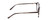 Side View of Ernest Hemingway H4872 Designer Blue Light Blocking Eyeglasses in Smoke Grey Crystal Tortoise Havana/Silver Accent Unisex Square Full Rim Acetate 50 mm
