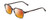 Profile View of Ernest Hemingway H4872 Designer Polarized Sunglasses with Custom Cut Red Mirror Lenses in Smoke Grey Crystal Tortoise Havana/Silver Accent Unisex Square Full Rim Acetate 50 mm