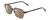 Profile View of Ernest Hemingway H4872 Designer Polarized Reading Sunglasses with Custom Cut Powered Amber Brown Lenses in Smoke Grey Crystal Tortoise Havana/Silver Accent Unisex Square Full Rim Acetate 50 mm