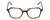 Front View of Ernest Hemingway H4872 Designer Reading Eye Glasses with Custom Cut Powered Lenses in Brown Amber Tortoise Havana/Silver Accent Unisex Square Full Rim Acetate 50 mm