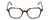 Front View of Ernest Hemingway H4872 Designer Single Vision Prescription Rx Eyeglasses in Brown Amber Tortoise Havana/Silver Accent Unisex Square Full Rim Acetate 50 mm