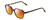 Profile View of Ernest Hemingway H4872 Designer Polarized Sunglasses with Custom Cut Red Mirror Lenses in Brown Amber Tortoise Havana/Silver Accent Unisex Square Full Rim Acetate 50 mm