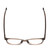 Top View of Ernest Hemingway H4873 Unisex Cateye Acetate Designer Eyeglasses Brown Fade 51mm