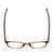 Top View of Ernest Hemingway H4873 Designer Single Vision Prescription Rx Eyeglasses in Brown Fade Unisex Cateye Full Rim Acetate 51 mm
