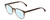 Profile View of Ernest Hemingway H4873 Designer Progressive Lens Blue Light Blocking Eyeglasses in Brown Fade Unisex Cateye Full Rim Acetate 51 mm