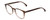 Profile View of Ernest Hemingway H4873 Designer Progressive Lens Blue Light Blocking Eyeglasses in Brown Fade Unisex Cateye Full Rim Acetate 51 mm