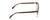Side View of Ernest Hemingway H4873 Designer Progressive Lens Blue Light Blocking Eyeglasses in Brown Fade Unisex Cateye Full Rim Acetate 51 mm