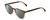 Profile View of Ernest Hemingway H4873 Designer Polarized Reading Sunglasses with Custom Cut Powered Smoke Grey Lenses in Brown Fade Unisex Cateye Full Rim Acetate 51 mm