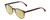 Profile View of Ernest Hemingway H4873 Designer Polarized Reading Sunglasses with Custom Cut Powered Sun Flower Yellow Lenses in Brown Fade Unisex Cateye Full Rim Acetate 51 mm