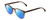 Profile View of Ernest Hemingway H4873 Designer Polarized Reading Sunglasses with Custom Cut Powered Blue Mirror Lenses in Brown Fade Unisex Cateye Full Rim Acetate 51 mm