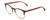 Profile View of Ernest Hemingway H4873 Designer Reading Eye Glasses with Custom Cut Powered Lenses in Claret Red Fade Unisex Cateye Full Rim Acetate 51 mm