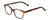 Profile View of Ernest Hemingway H4867 Designer Reading Eye Glasses with Custom Cut Powered Lenses in Tortoise Havana Brown Amber/Grey Fade/Silver Accent Unisex Cateye Full Rim Acetate 50 mm