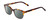 Profile View of Ernest Hemingway H4867 Designer Polarized Reading Sunglasses with Custom Cut Powered Smoke Grey Lenses in Tortoise Havana Brown Amber/Grey Fade/Silver Accent Unisex Cateye Full Rim Acetate 50 mm