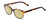 Profile View of Ernest Hemingway H4867 Designer Polarized Reading Sunglasses with Custom Cut Powered Sun Flower Yellow Lenses in Tortoise Havana Brown Amber/Grey Fade/Silver Accent Unisex Cateye Full Rim Acetate 50 mm