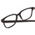 Close Up View of Ernest Hemingway H4868 Designer Reading Eye Glasses with Custom Cut Powered Lenses in Gloss Black/Silver Accents Unisex Cateye Full Rim Acetate 52 mm