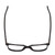 Top View of Ernest Hemingway H4868 Designer Single Vision Prescription Rx Eyeglasses in Gloss Black/Silver Accents Unisex Cateye Full Rim Acetate 52 mm