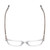 Top View of Ernest Hemingway H4868 Designer Reading Eye Glasses with Custom Cut Powered Lenses in Clear Crystal/Silver Glitter Accent Unisex Cateye Full Rim Acetate 52 mm
