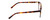 Side View of Ernest Hemingway H4868 Designer Reading Eye Glasses with Custom Cut Powered Lenses in Tortoise Havana Brown Amber/Grey Fade/Silver Accent Unisex Cateye Full Rim Acetate 52 mm