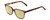 Profile View of Ernest Hemingway H4868 Designer Polarized Reading Sunglasses with Custom Cut Powered Sun Flower Yellow Lenses in Tortoise Havana Brown Amber/Grey Fade/Silver Accent Unisex Cateye Full Rim Acetate 52 mm