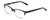 Profile View of Ernest Hemingway 4869 Unisex Cateye Eyeglasses in Black/Crystal Fade/Silver 53mm