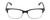 Front View of Ernest Hemingway H4869 Designer Reading Eye Glasses with Custom Cut Powered Lenses in Gloss Black/Clear Crystal Fade/Silver Accents Unisex Cateye Full Rim Acetate 53 mm