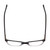 Top View of Ernest Hemingway H4869 Designer Reading Eye Glasses with Custom Cut Powered Lenses in Gloss Black/Clear Crystal Fade/Silver Accents Unisex Cateye Full Rim Acetate 53 mm