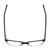 Top View of Ernest Hemingway H4869 Designer Single Vision Prescription Rx Eyeglasses in Gloss Black/Clear Crystal Fade/Silver Accents Unisex Cateye Full Rim Acetate 53 mm