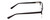 Side View of Ernest Hemingway H4869 Designer Progressive Lens Blue Light Blocking Eyeglasses in Gloss Black/Clear Crystal Fade/Silver Accents Unisex Cateye Full Rim Acetate 53 mm