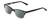Profile View of Ernest Hemingway H4869 Designer Polarized Reading Sunglasses with Custom Cut Powered Smoke Grey Lenses in Gloss Black/Clear Crystal Fade/Silver Accents Unisex Cateye Full Rim Acetate 53 mm