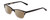Profile View of Ernest Hemingway H4869 Designer Polarized Reading Sunglasses with Custom Cut Powered Amber Brown Lenses in Gloss Black/Clear Crystal Fade/Silver Accents Unisex Cateye Full Rim Acetate 53 mm