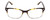 Front View of Ernest Hemingway H4869 Designer Reading Eye Glasses with Custom Cut Powered Lenses in Brown Amber Tortoise Havana/Clear Crystal Fade/Silver Accent Unisex Cateye Full Rim Acetate 53 mm