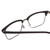 Close Up View of Ernest Hemingway 4870 Unisex Cateye Semi-Rimless Eyeglasses Black/Gun Metal 53mm