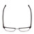 Top View of Ernest Hemingway 4870 Unisex Cateye Semi-Rimless Eyeglasses Black/Gun Metal 53mm