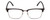 Front View of Ernest Hemingway H4870 Designer Reading Eye Glasses with Custom Cut Powered Lenses in Matte Black/Shiny Gun Metal Unisex Cateye Full Rim Acetate 53 mm