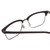 Close Up View of Ernest Hemingway H4870 Designer Single Vision Prescription Rx Eyeglasses in Matte Black/Shiny Gun Metal Unisex Cateye Full Rim Acetate 53 mm